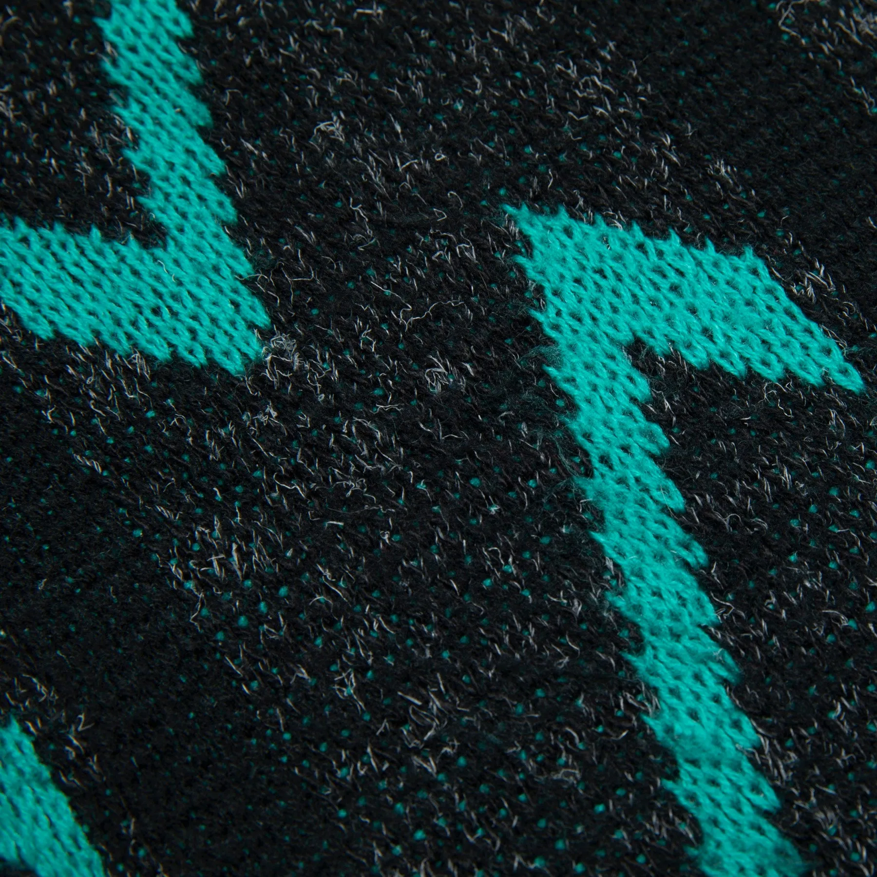 80s Heathered Zigzag Jacquard Jumper