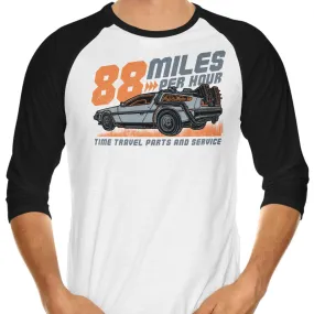 88 MPH - 3/4 Sleeve Raglan T-Shirt