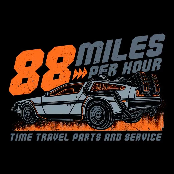 88 MPH - Throw Pillow