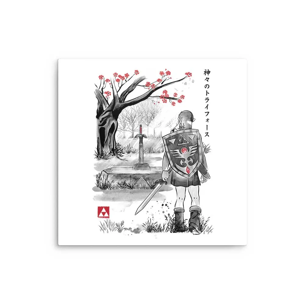 A Link to the Sumi-e - Metal Print
