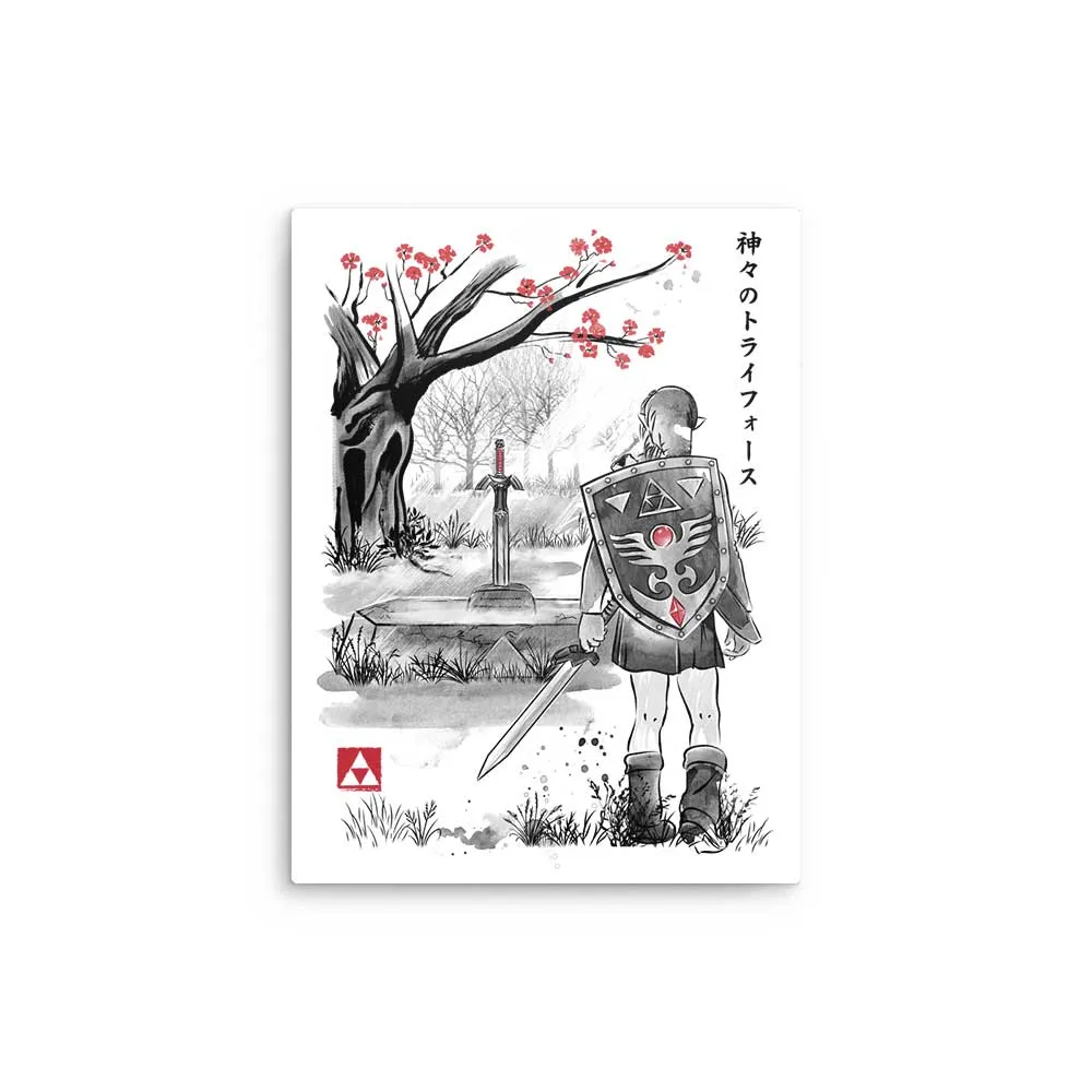 A Link to the Sumi-e - Metal Print