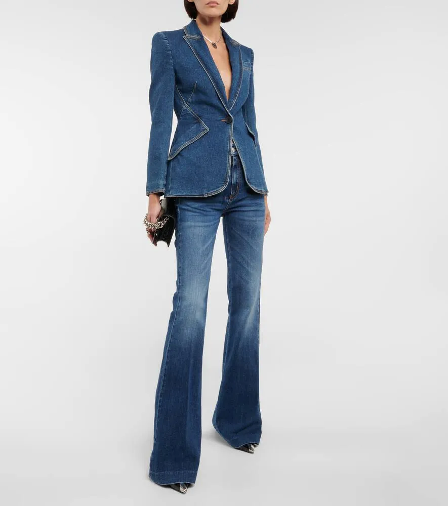 Alexander McQueen Denim blazer