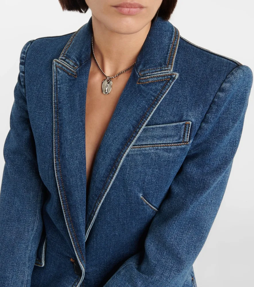 Alexander McQueen Denim blazer
