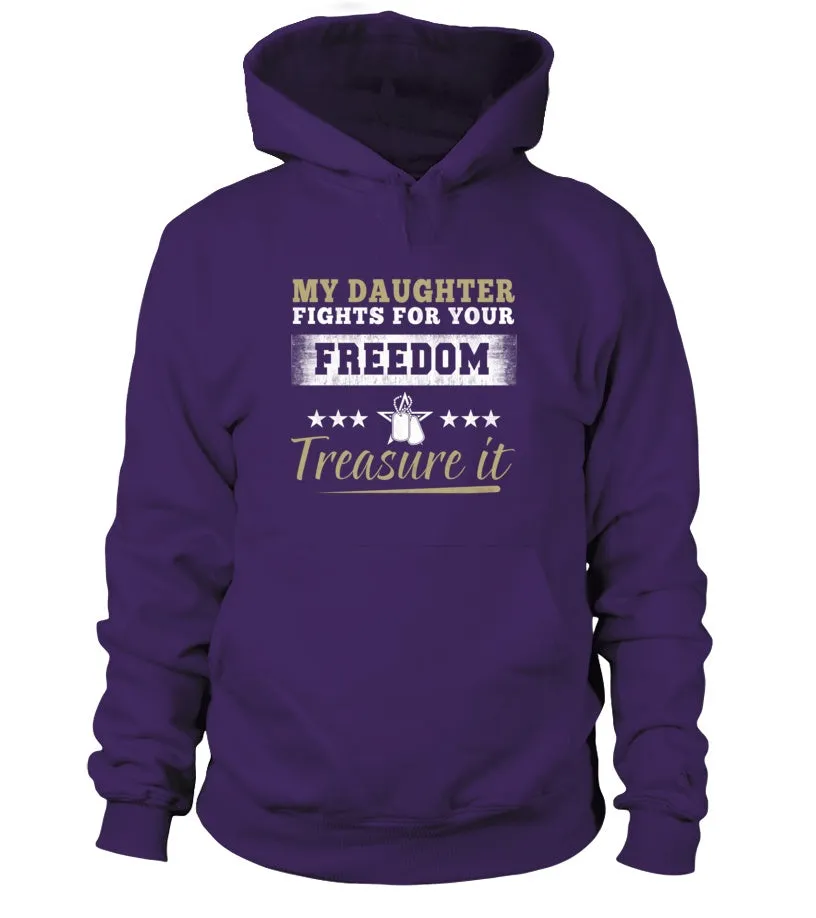 Army Mom Daughter Treasure It T-shirts
