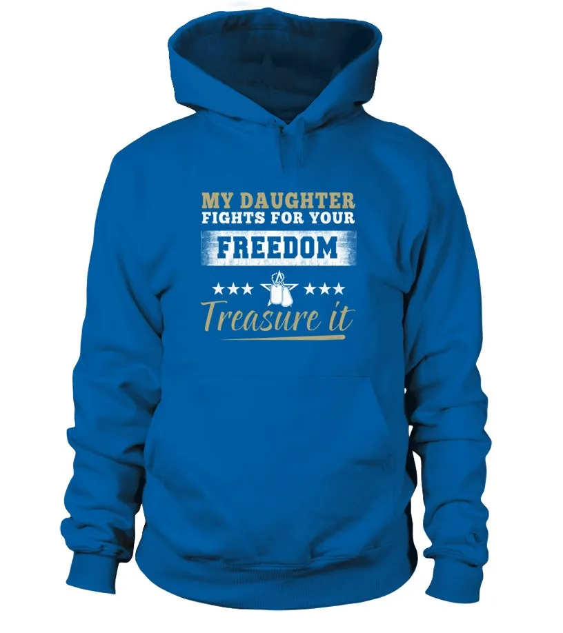 Army Mom Daughter Treasure It T-shirts
