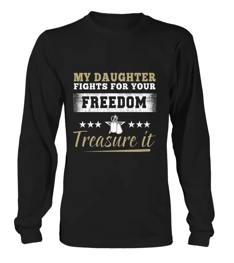 Army Mom Daughter Treasure It T-shirts