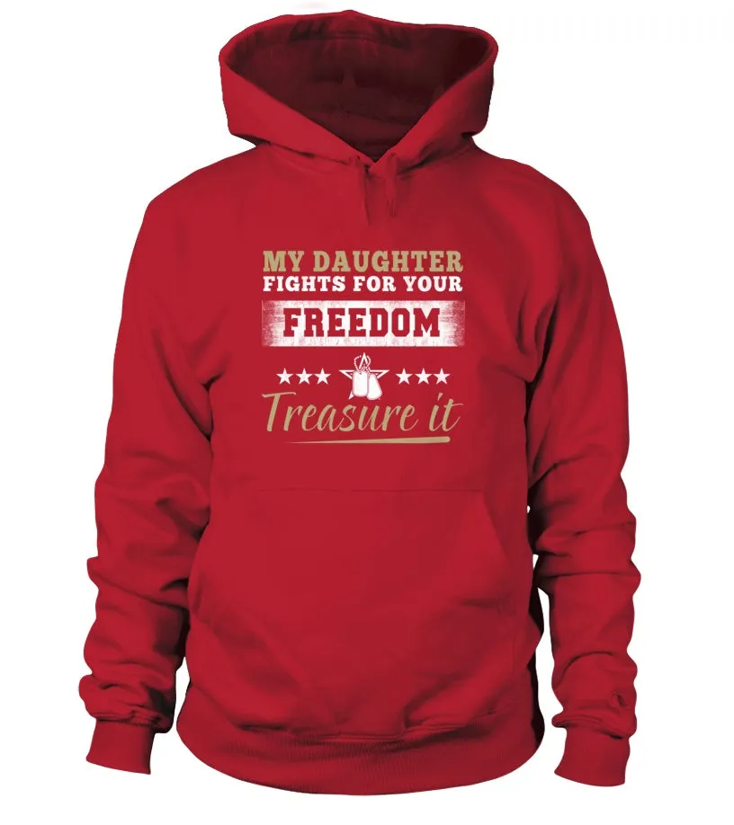 Army Mom Daughter Treasure It T-shirts