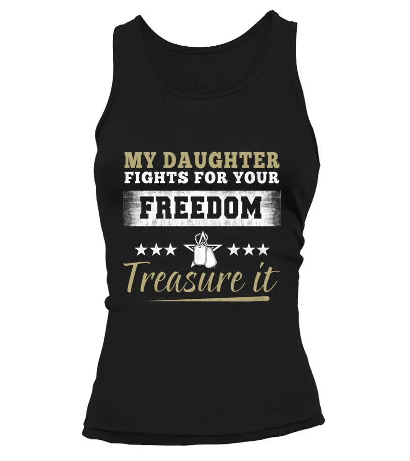 Army Mom Daughter Treasure It T-shirts