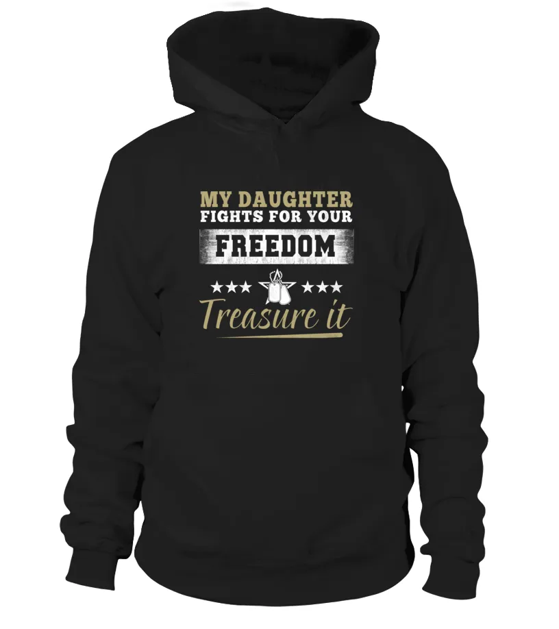 Army Mom Daughter Treasure It T-shirts