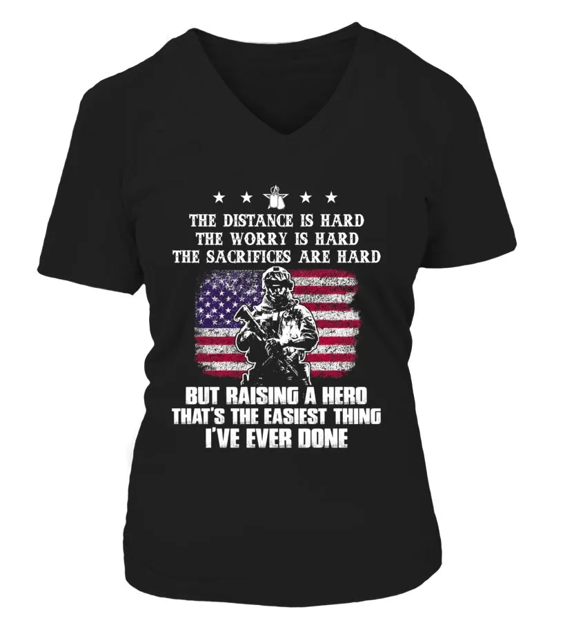 Army Mom Easy Raising Hero Front T-shirts