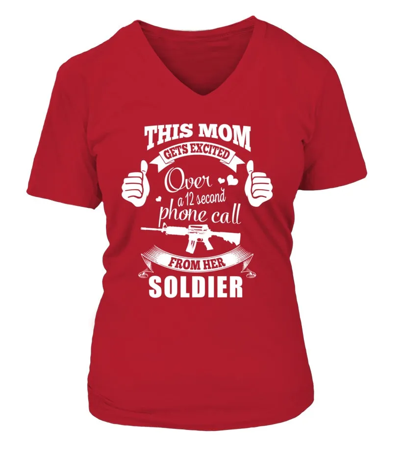 Army Mom Gets Excited T-shirts