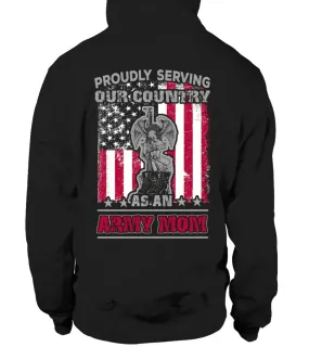 Army Mom Proudly Serving T-shirts