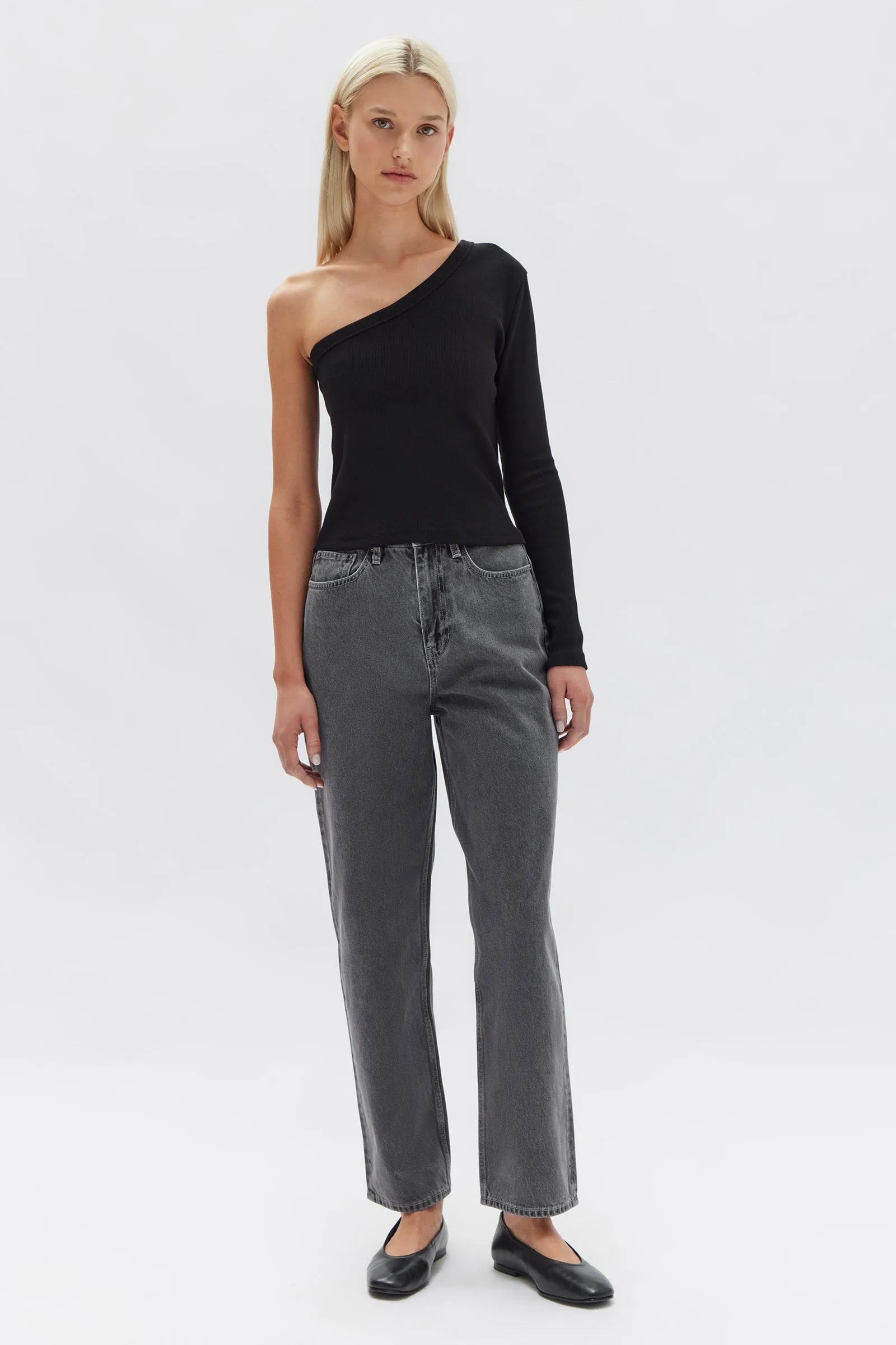 Asymmetric LS Top Black