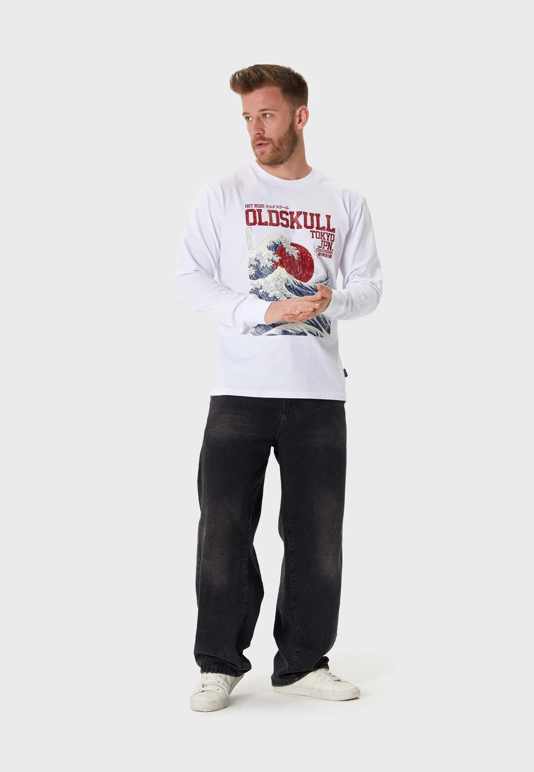 Big Wave Longsleeve T-Shirt White