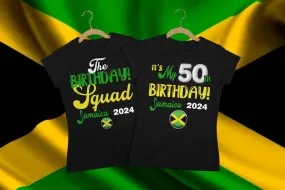 Birthday Squad Shirts, Birthday Queen Jamaica Vacation T Shirts, birthday squad shirts
