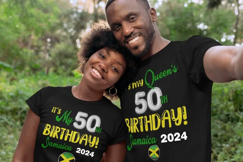 Birthday Squad Shirts, Birthday Queen Jamaica Vacation T Shirts, birthday squad shirts