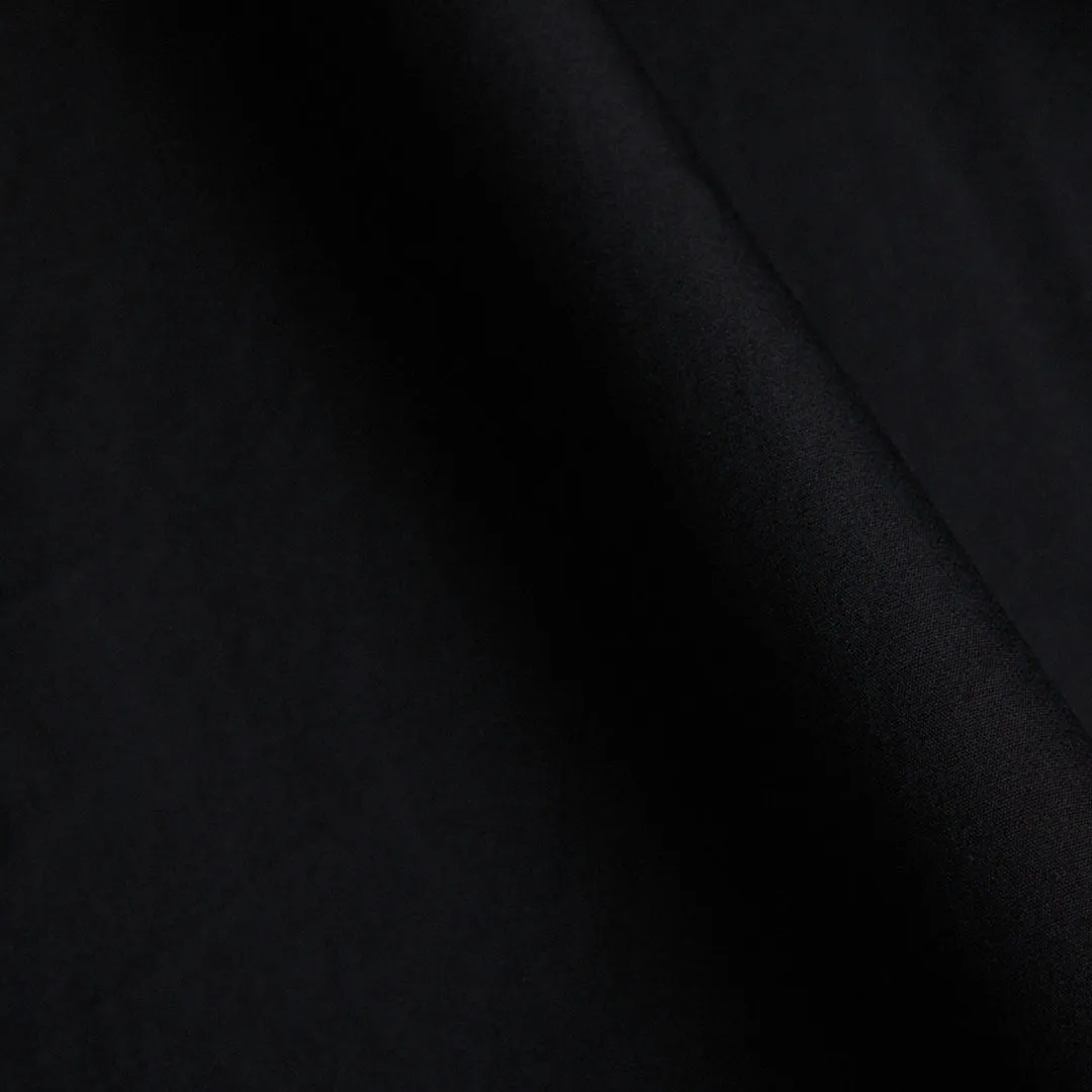 Black Alto Handmade Spread-Collar Shirt