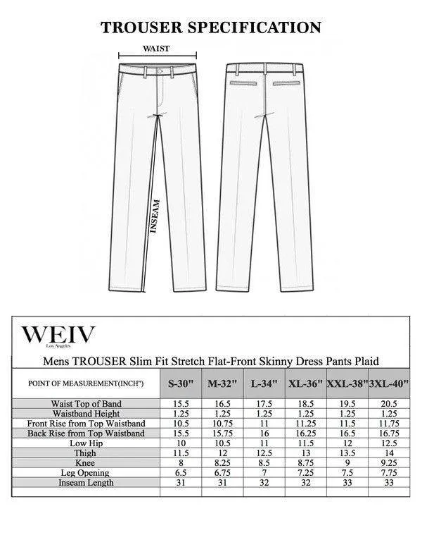 Blue Multi Plaid Trouser Pants
