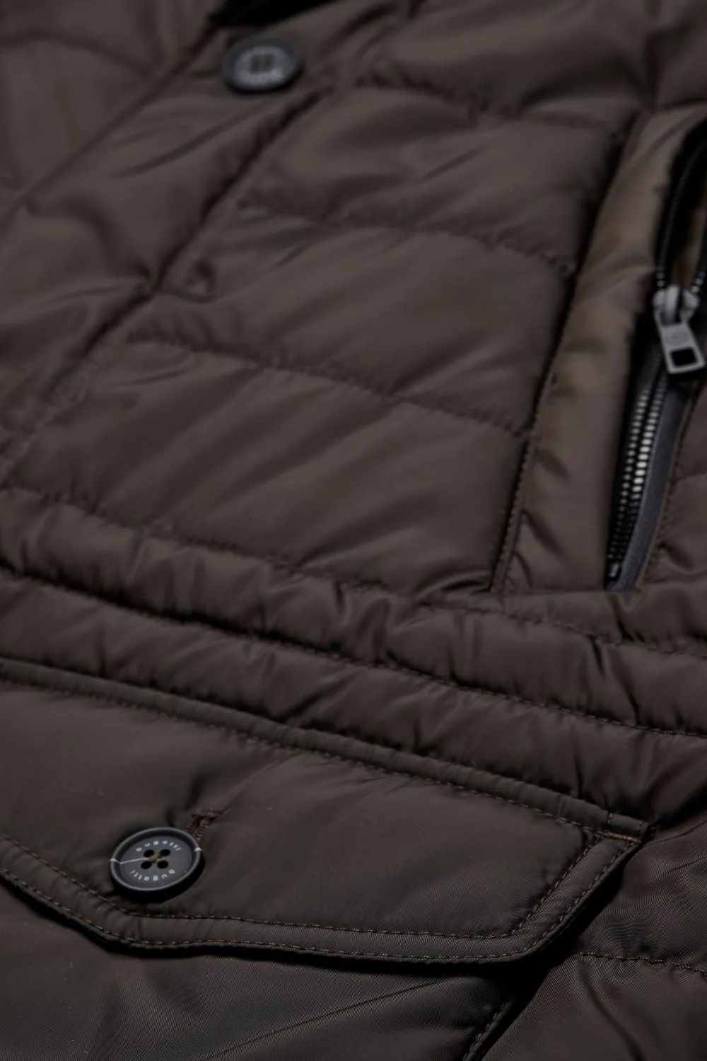 Bugatti Quilted Jacket, Brown