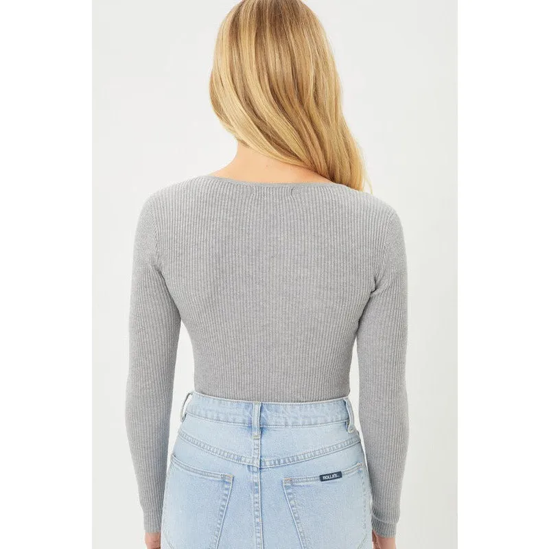 Bustier Long Sleeve Bodysuit