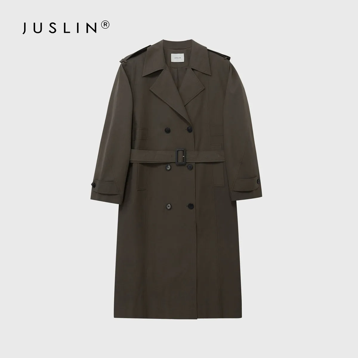 Crisp Long Trench Coat