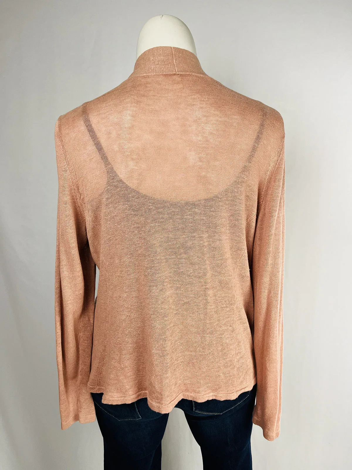 Eileen Fisher Size 1X (18) Dusty Rose Cardigan Sweater
