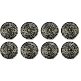 Floral Flair Metal Buttons