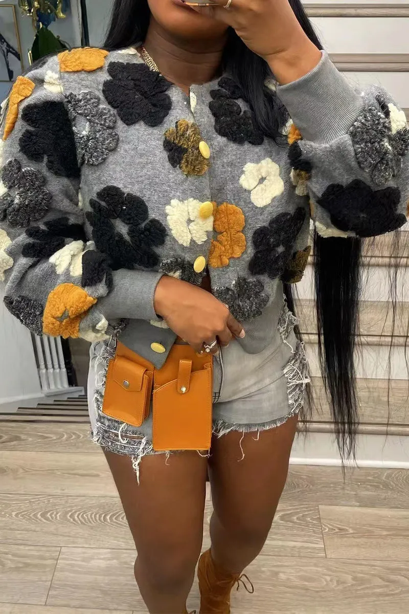 Flower Puff Cardigan (more colors)