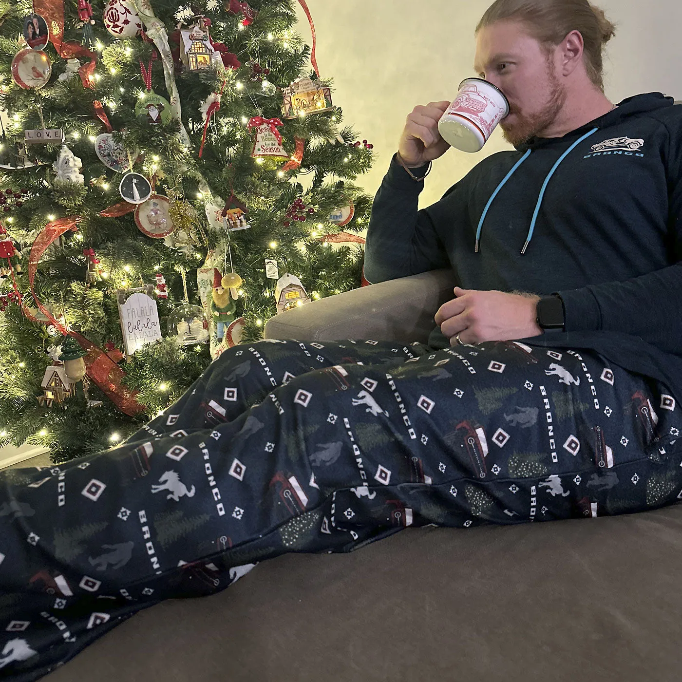 Comfortable Ford Bronco Holiday-Themed Lounge Pants
