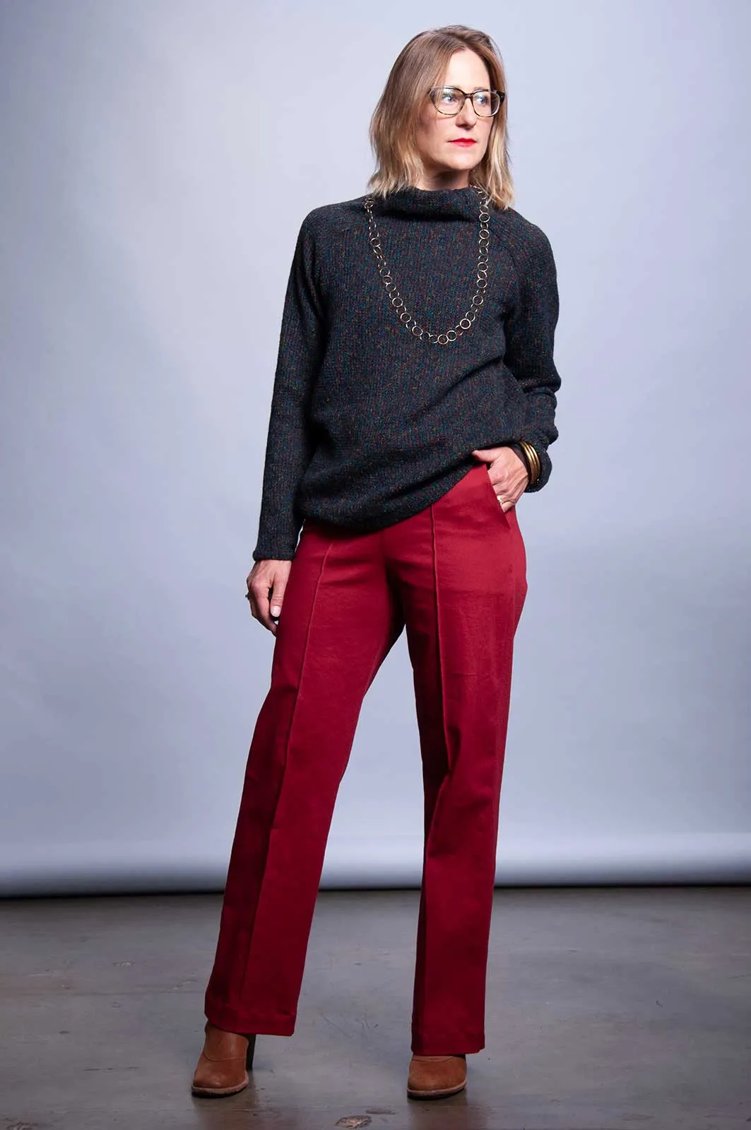 Funnel Neck Sweater - Mashed Crayons