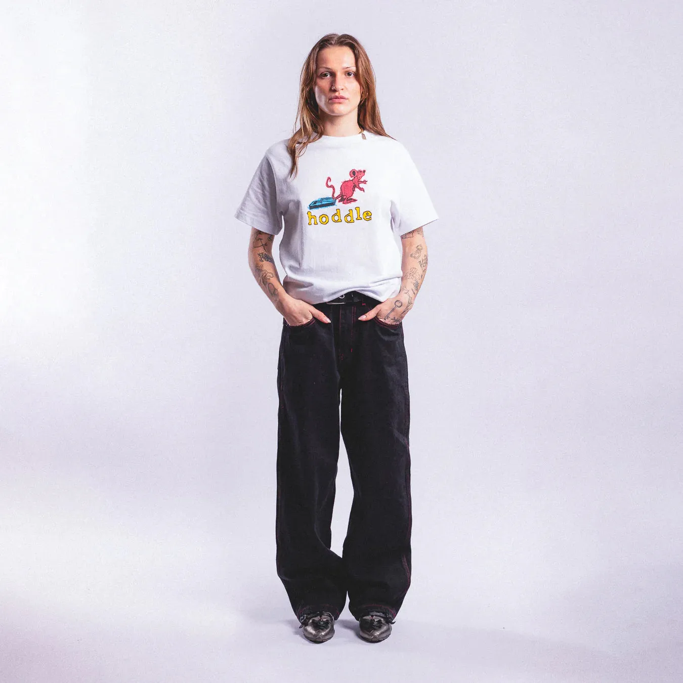 Hoddle Rat Trap Tee White