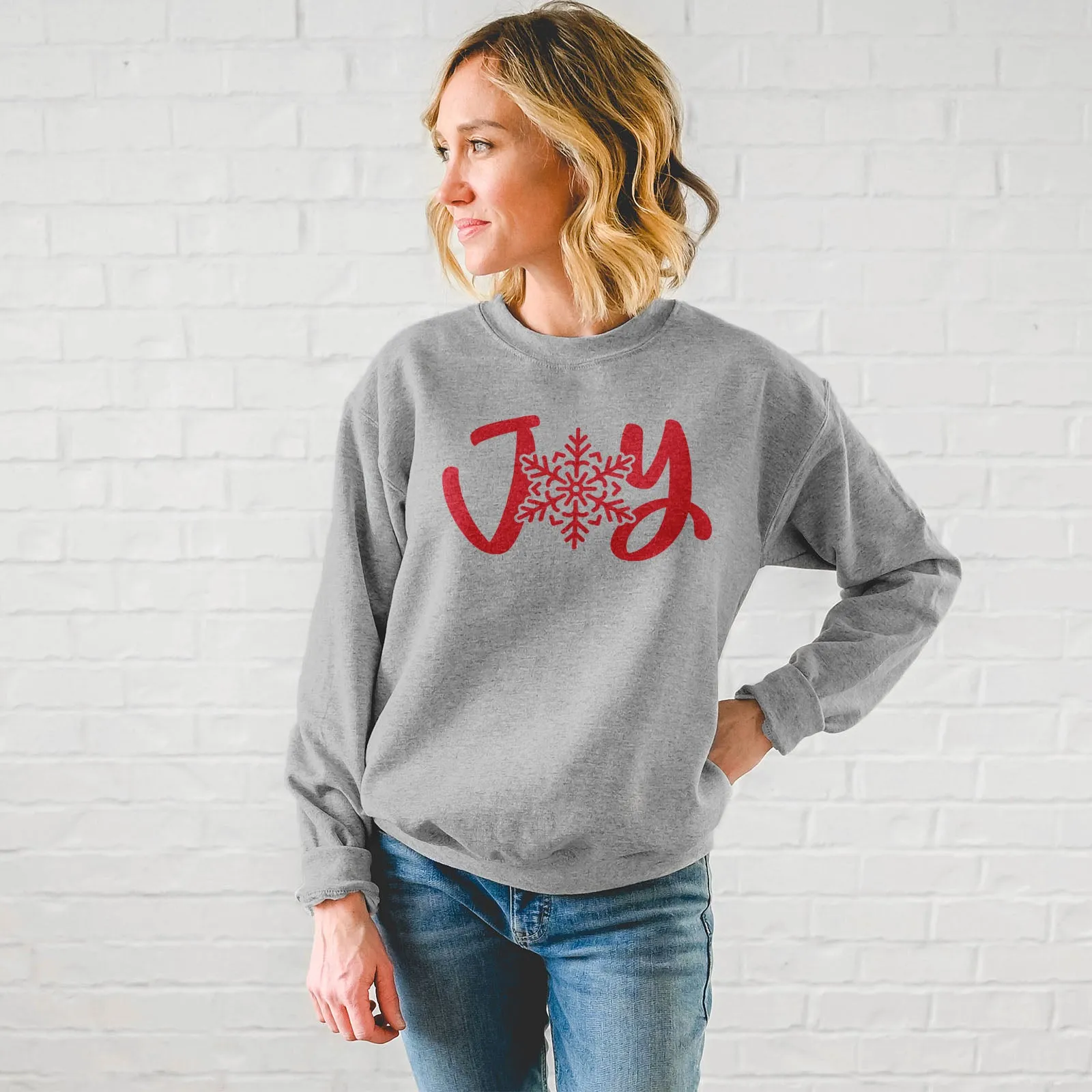 Joy Snowflake Sweatshirt