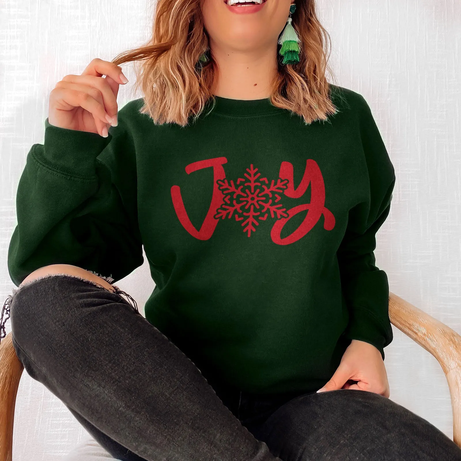 Joy Snowflake Sweatshirt