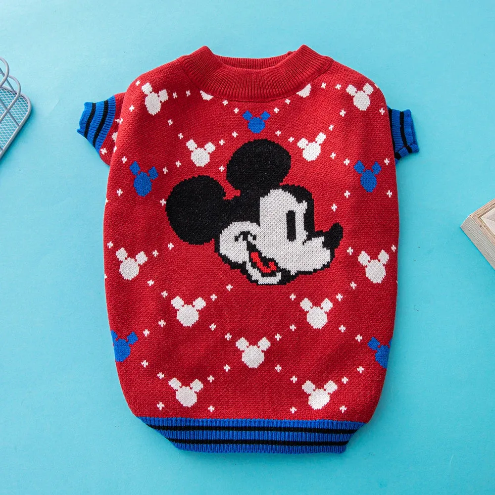 Kawaii Mickey Mouse Knitwear for Pet