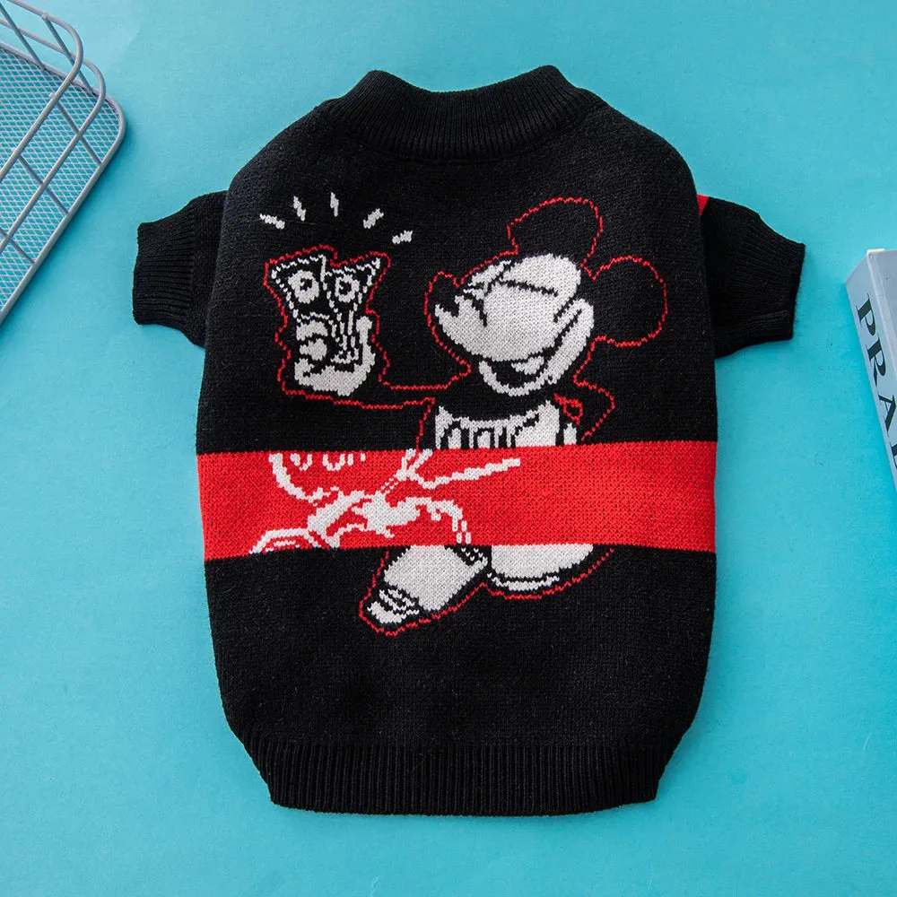 Kawaii Mickey Mouse Knitwear for Pet