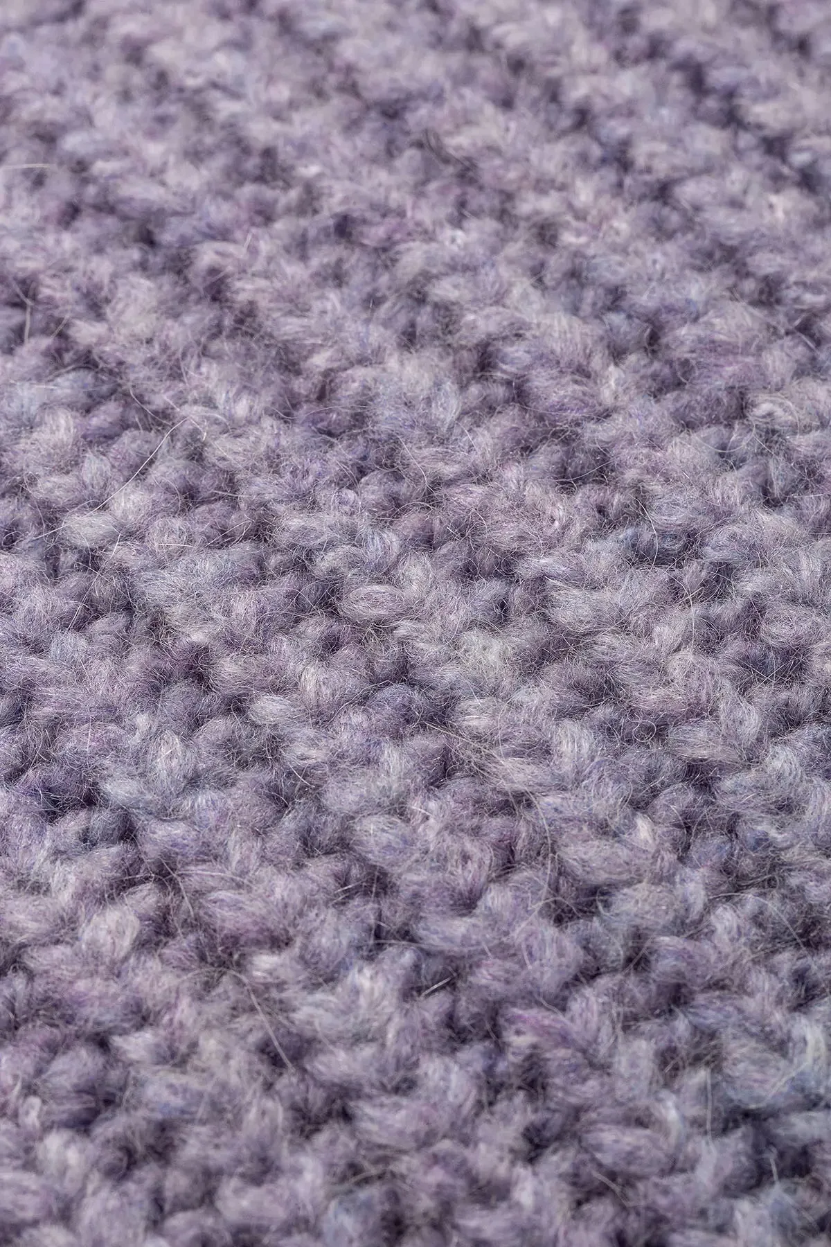 KNITWEAR BLANKET WITH GLITTERY EDGE - LILAC