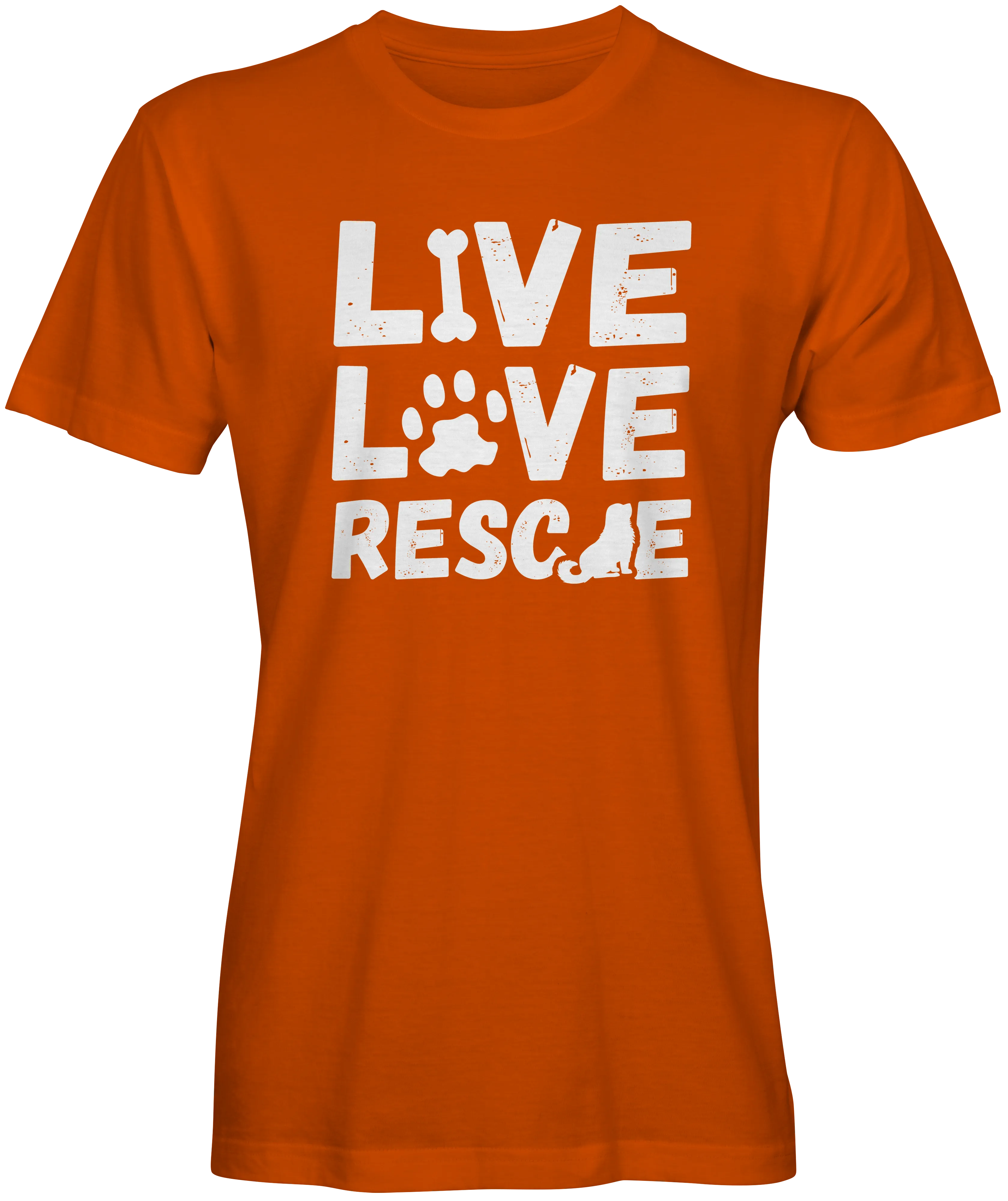Live Love Rescue Dog Lovers T-shirts