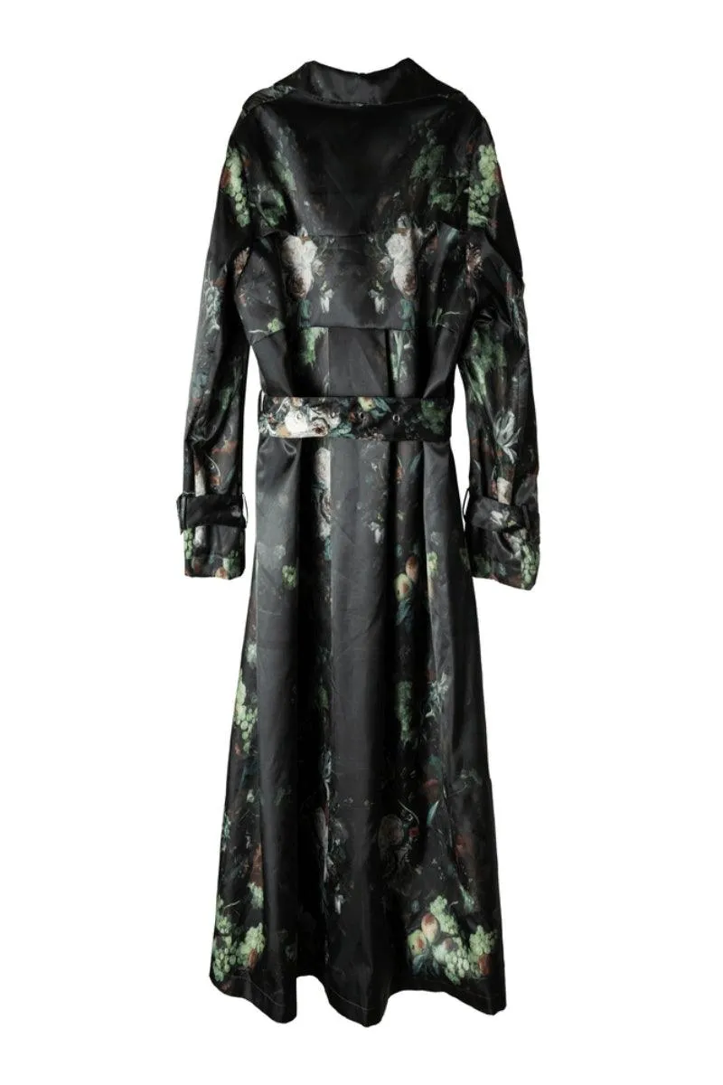 Long Printing Motorcycle Jacket