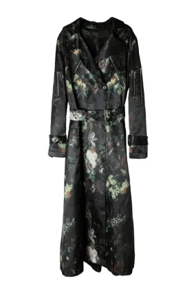 Long Printing Motorcycle Jacket