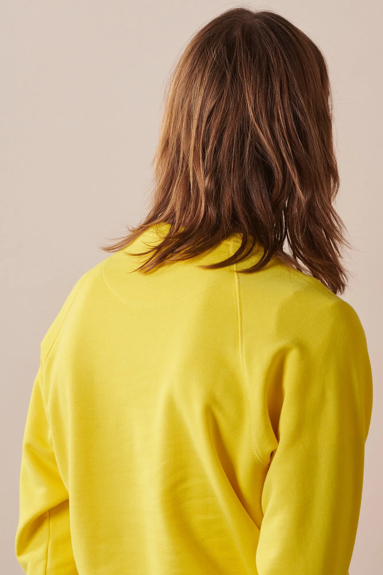 Men's Raglan Sweatshirt - Canary Yellow