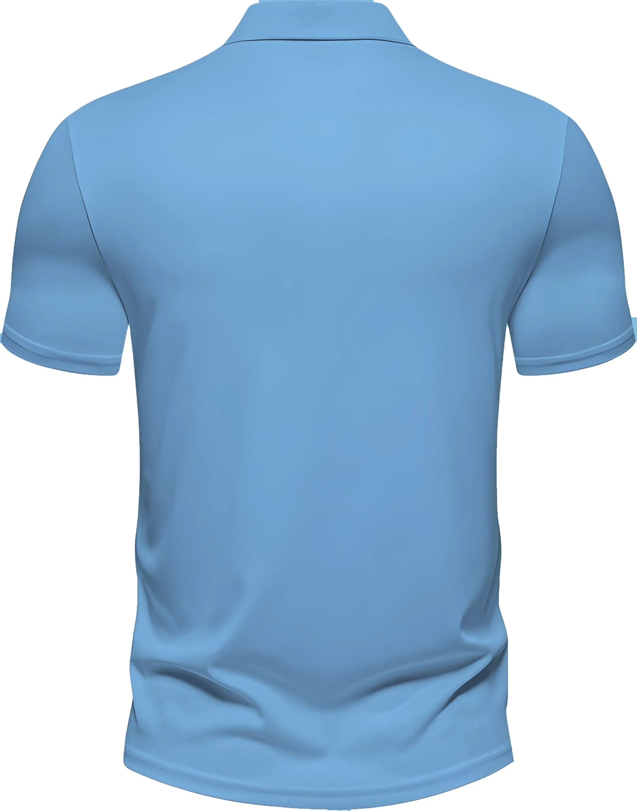 Men's Regular Fit Polo Neck Half Sleeve Solid Uniform T-Shirt | Polo T-Shirt for Men (Sky Blue)