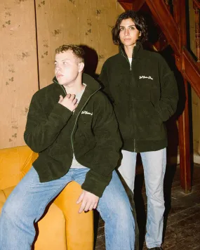 Olive Green Fleece Jacket