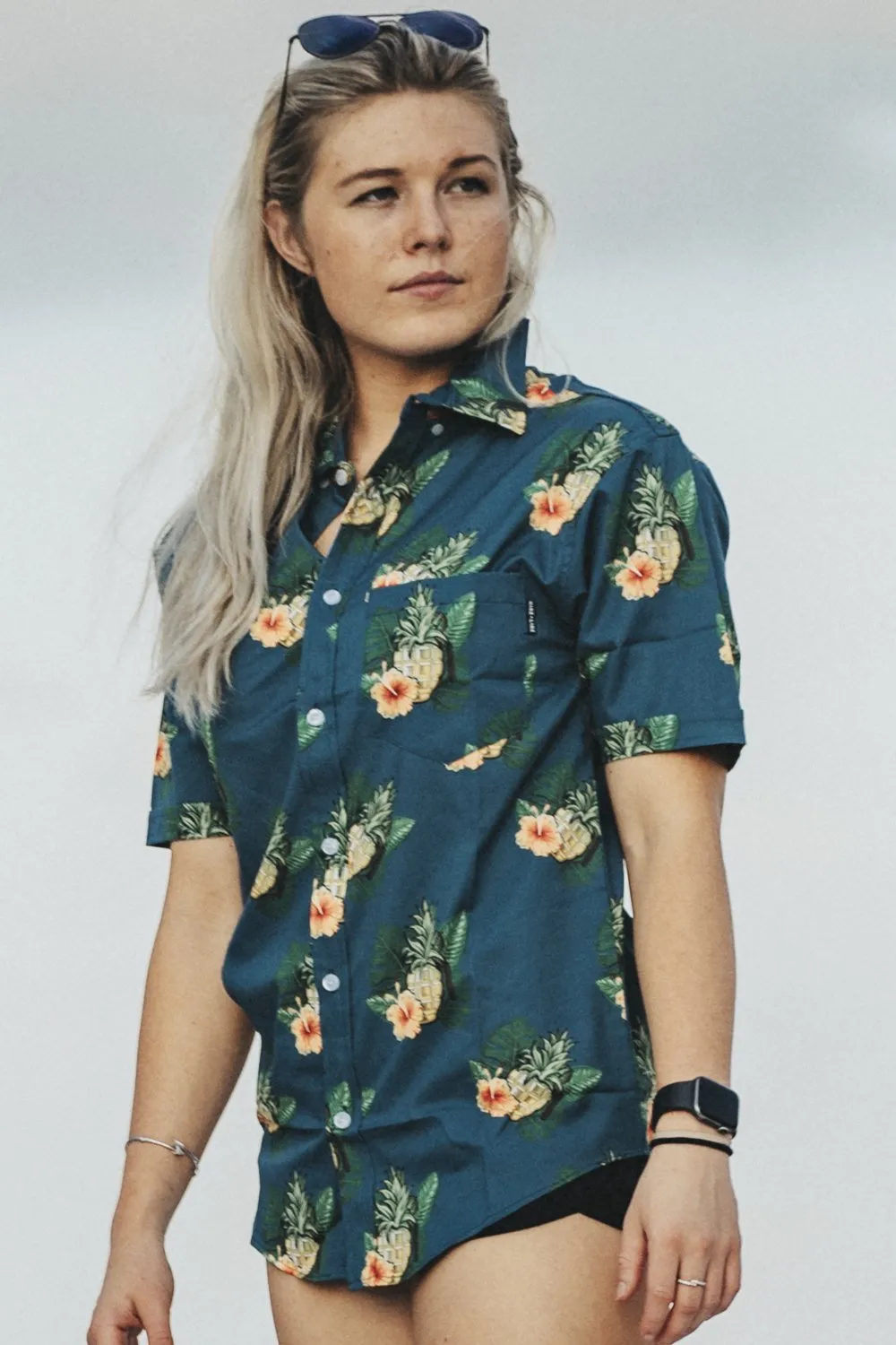 Pineapple Grenade Collection - Casual Button Down Shirt
