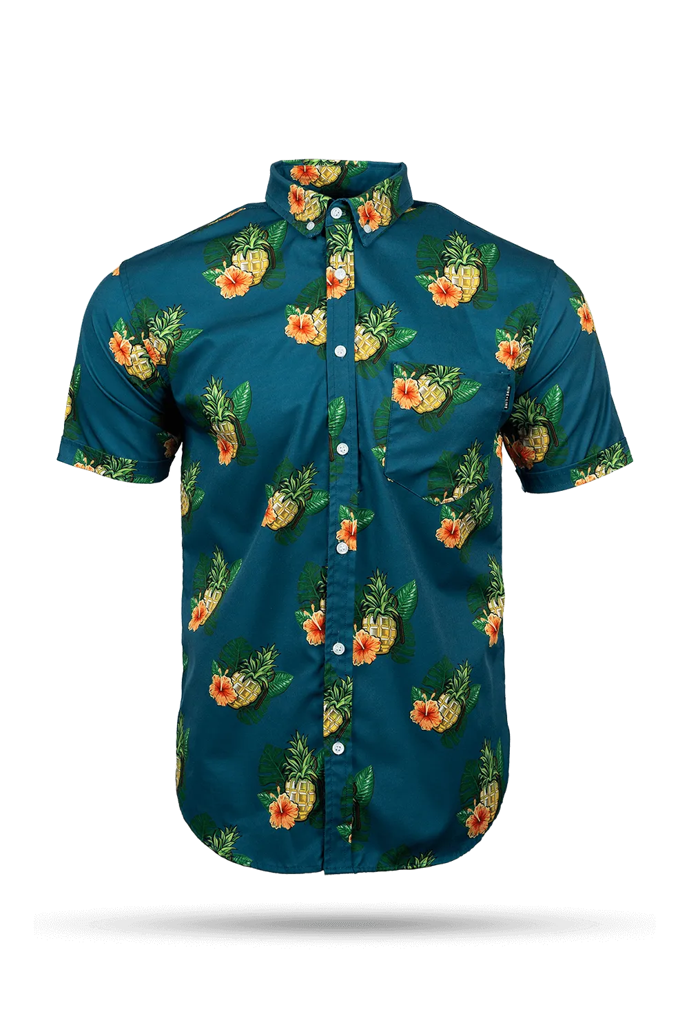 Pineapple Grenade Collection - Casual Button Down Shirt