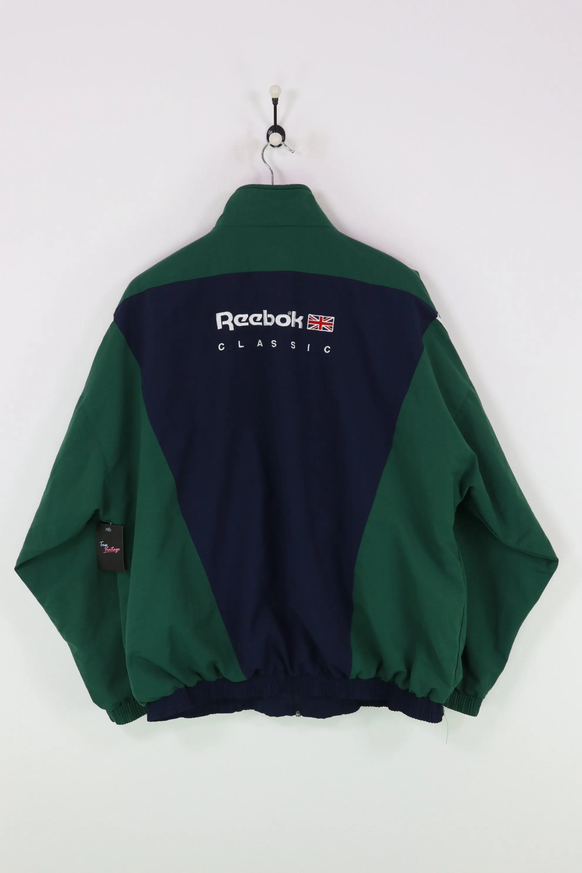 Reebok Classic Shell Suit Jacket Navy/Green/White XXL