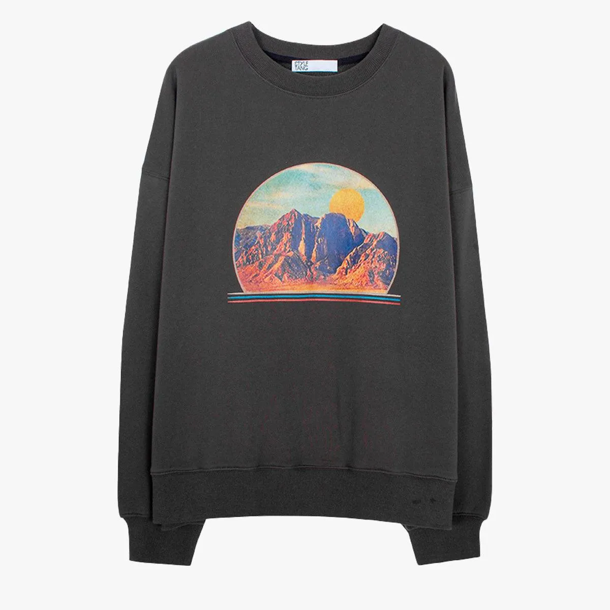 Retro West Aesthetic Mountains Sweatshirt