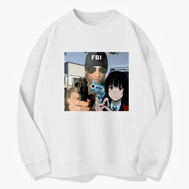Ricardo Milos and Yumeko Jabami FBI Anime Sweatshirt