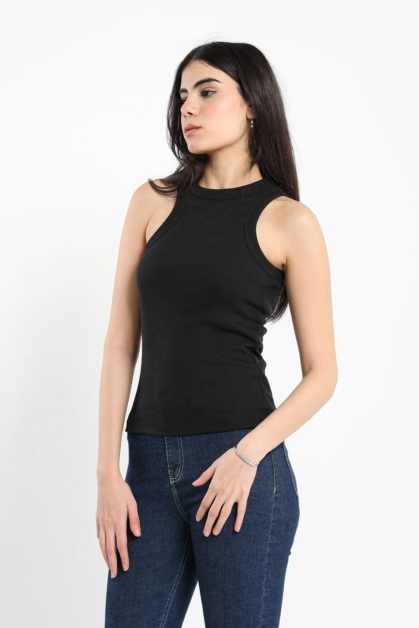 Scoop Tank Top - Black