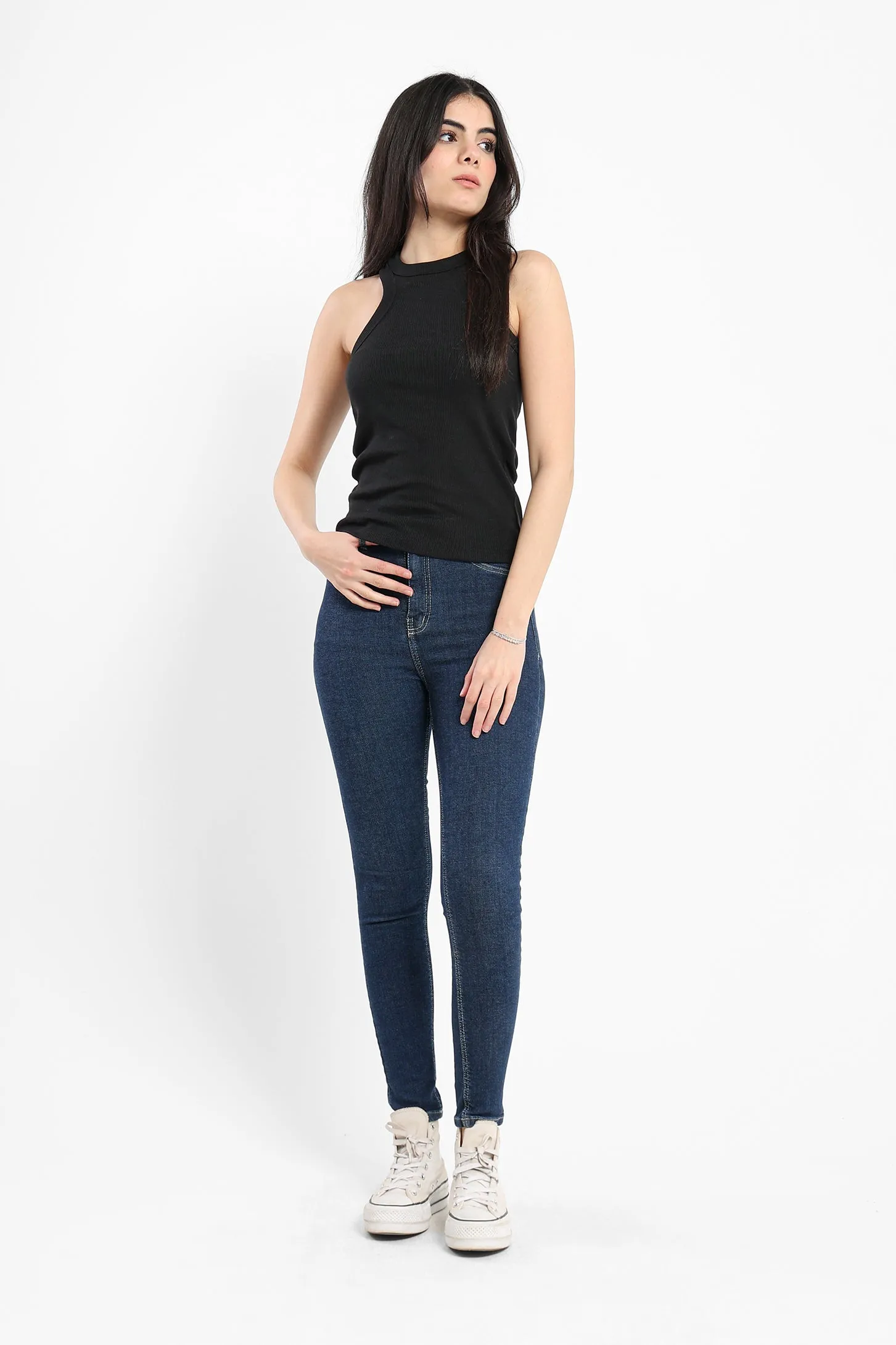 Scoop Tank Top - Black