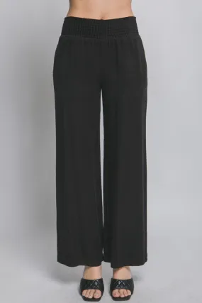 Smocked High Waisted Pant